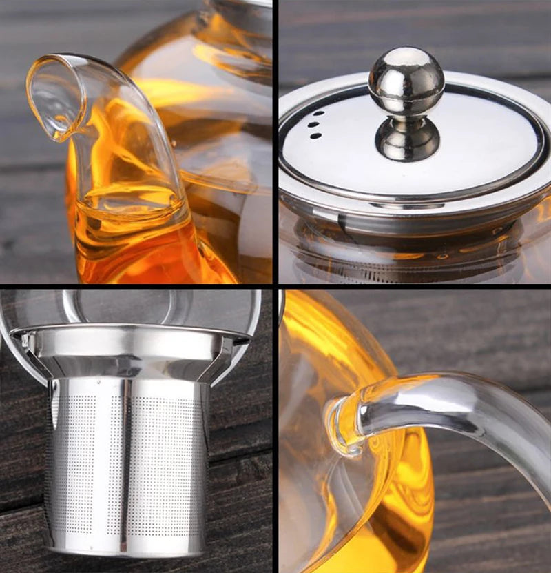 High quality Teapot Heat Resistant Glass Pot Flower Tea Set Kettle Coffee Tea Pot Drinkware Set Stainless Steel Strainer Tea potHigh quality Teapot Heat Resistant Glass Pot Flower Tea Set Kettle Coffee Tea Pot Drinkware Set Stainless Steel Strainer Tea pot - Premium Tea from SanTee Coffee and Tea Company - Just $7.50! Shop now at SanTee Coffee and Tea Company