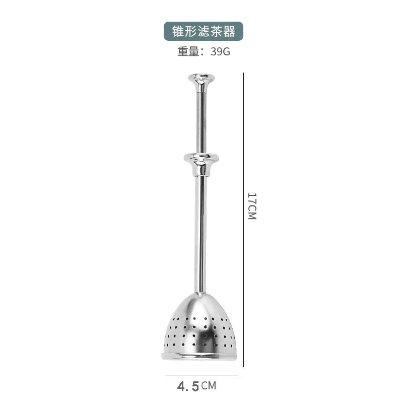 304 Stainless Steel Tea Filter Tea Ball Tea Partition Hanging Pipe Handle Tea Making Device Retractable Tea Funnel Teaware304 Stainless Steel Tea Filter Tea Ball Tea Partition Hanging Pipe Handle Tea Making Device Retractable Tea Funnel Teaware - Premium Supply from SanTee Coffee and Tea Company - Just $8! Shop now at SanTee Coffee and Tea Company