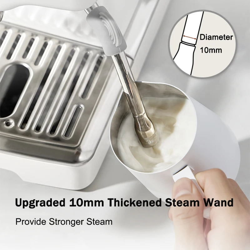 Petrus Espresso Coffee Machine Stainless Steel Coffee Maker With 58MM Portafilter Commercial Steam Wand Milk Frother(220V)Petrus Espresso Coffee Machine Stainless Steel Coffee Maker With 58MM Portafilter Commercial Steam Wand Milk Frother(220V) - Premium from SanTee Coffee and Tea Company - Just $113.69! Shop now at SanTee Coffee and Tea Company
