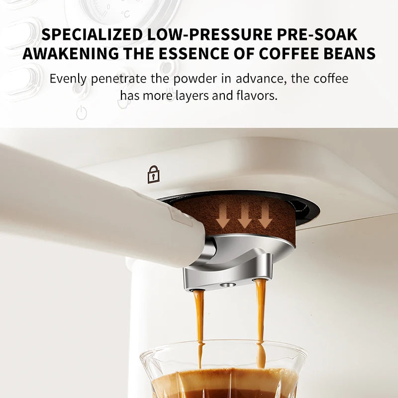 Electric Espresso Coffee Machine Cafetera Semi Automatic 20 Bar Coffee Maker 220V EU Automatic Milk Frother Cappuccino Hot WaterElectric Espresso Coffee Machine Cafetera Semi Automatic 20 Bar Coffee Maker 220V EU Automatic Milk Frother Cappuccino Hot Water - Premium Coffee Supplies from SanTee Coffee and Tea Company - Just $115! Shop now at SanTee Coffee and Tea Company