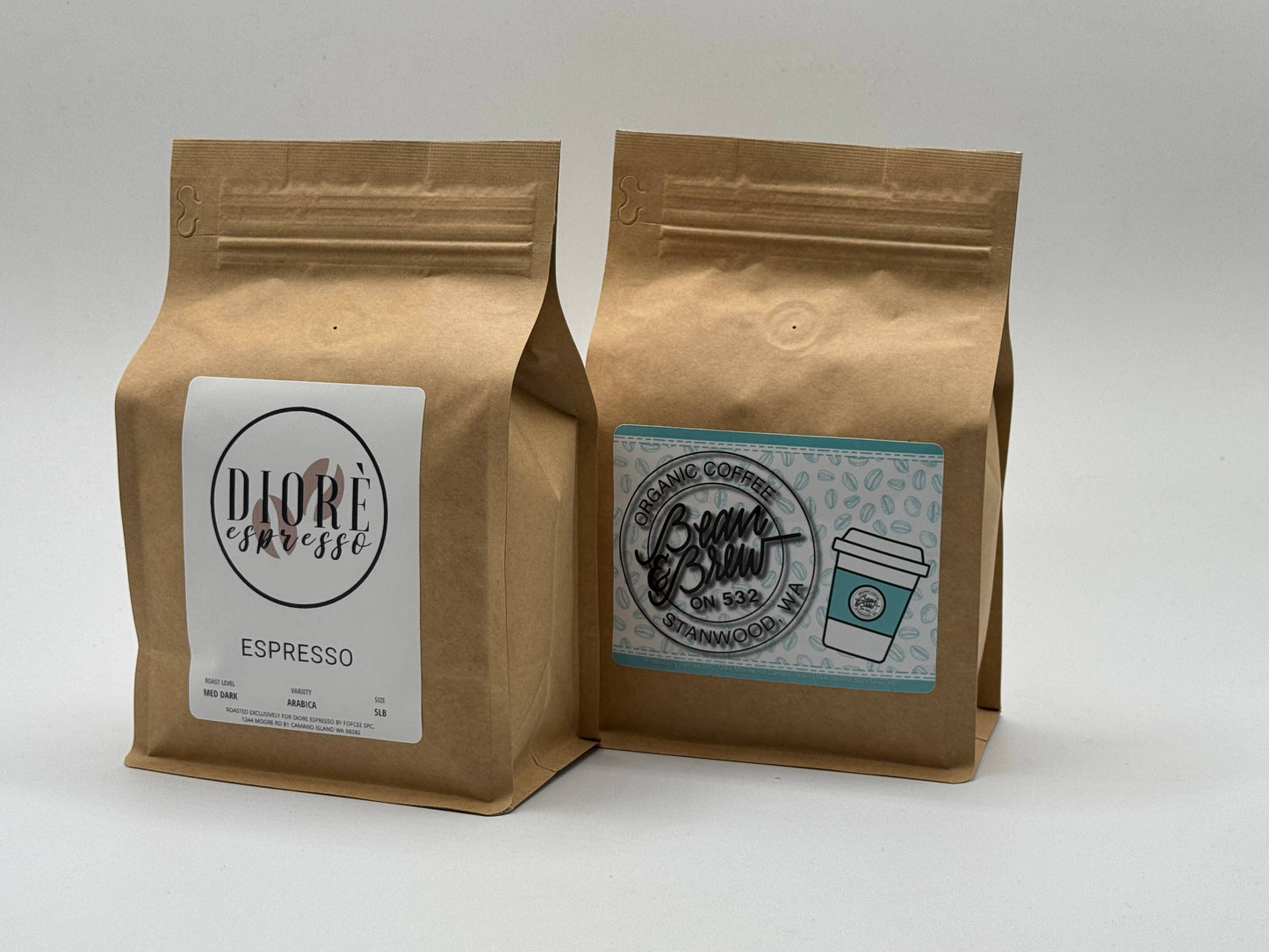 Fofcee Coffee - NEW RETAIL SIZE! 12oz Wholesale Coffee DRIP BLEND: Whole Bean / Custom Label / Medium (good for espresso)