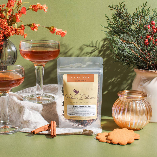 Gingerbread Chai Holiday TeaGingerbread Chai Holiday Tea - Premium Tea from Plum Deluxe Tea - Just $10! Shop now at SanTee Coffee and Tea Company 