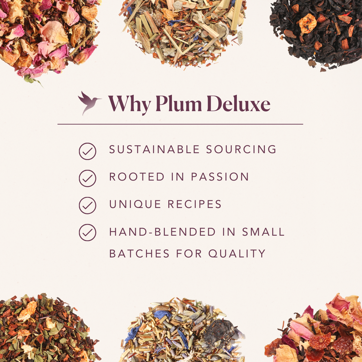 Plum Deluxe Tea - Chocolate Caramel Macadamia Nut Herbal Loose Leaf Tea: 1 lb