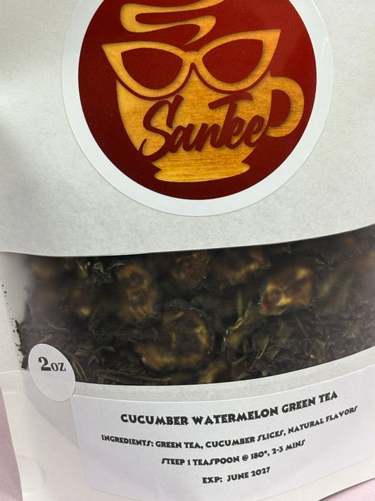 Cucumber Watermelon Green TeaCucumber Watermelon Green Tea - Premium Loose Leaf Tea from SanTee Coffee and Tea Company  - Just $17.99! Shop now at SanTee Coffee and Tea Company 