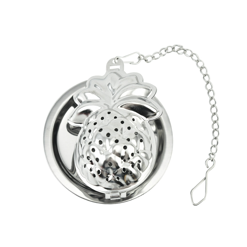 Creative Pendant Chain Tea Ball 304 Stainless Steel Tea Compartment Silver House Teapot Tea Filter Tea Making Device Scented Tea Brewing Tea Strainer