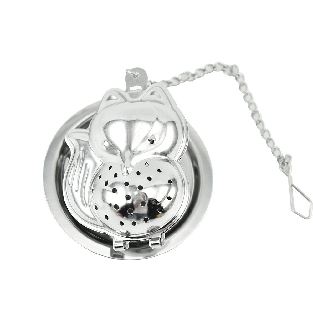 Creative Pendant Chain Tea Ball 304 Stainless Steel Tea Compartment Silver House Teapot Tea Filter Tea Making Device Scented Tea Brewing Tea Strainer