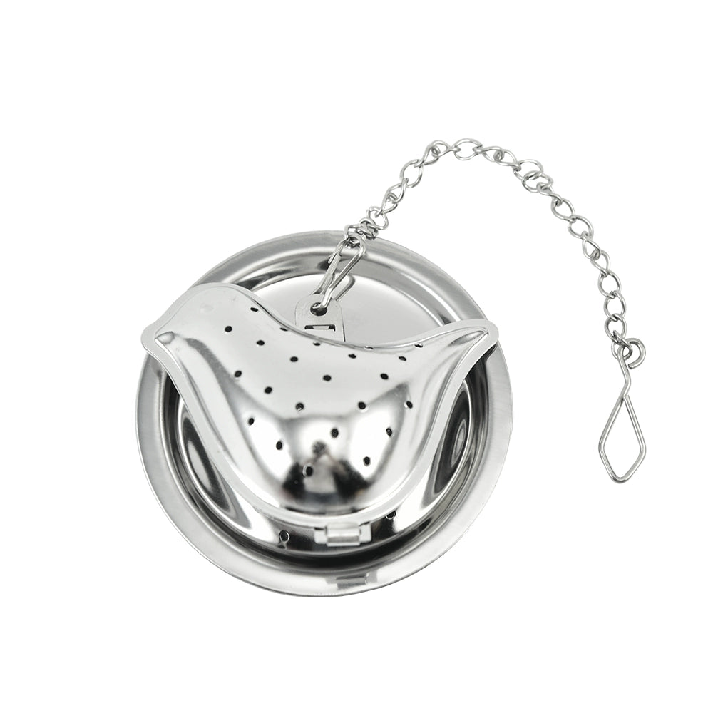 Creative Pendant Chain Tea Ball 304 Stainless Steel Tea Compartment Silver House Teapot Tea Filter Tea Making Device Scented Tea Brewing Tea Strainer