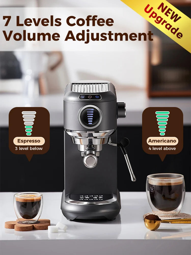 Cafelffe 4in1 Cafetera Cappuccino Coffee Machine Dolce gusto Nes Capsule Espresso Maker ESE Pod Ground Gift for Lover,Dad,Mom