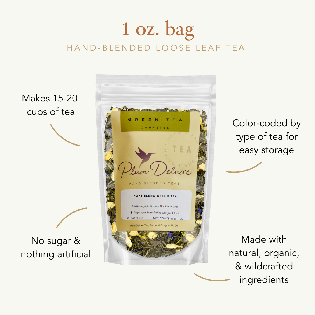 Plum Deluxe Tea - Golden Cacao Turmeric Chocolate Adaptogen Herbal Tea: 1 lb