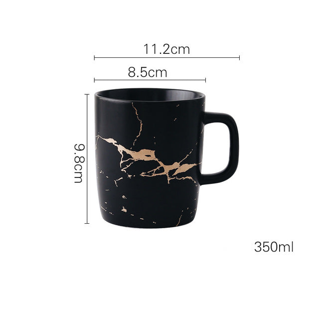 Coffee Mugs Marble Gold InlayCoffee Mugs Marble Gold Inlay - Premium  from SanTee Coffee and Tea Company  - Just $43.00! Shop now at SanTee Coffee and Tea Company 