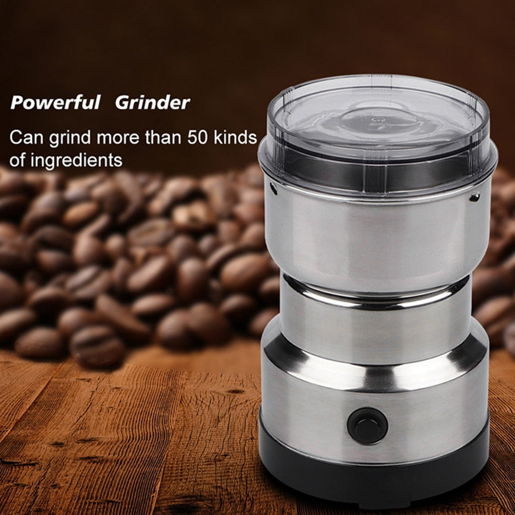 Proctor Silex Sound Shield Electric Coffee Grinder for Quiet Grinding,  Stainless Steel Blades, Beans, Spices and More, 12 Cups, Black (80402)