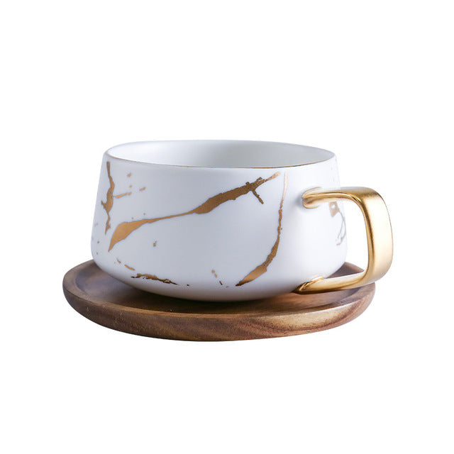 Coffee Mugs Marble Gold InlayCoffee Mugs Marble Gold Inlay - Premium  from SanTee Coffee and Tea Company  - Just $43.00! Shop now at SanTee Coffee and Tea Company 