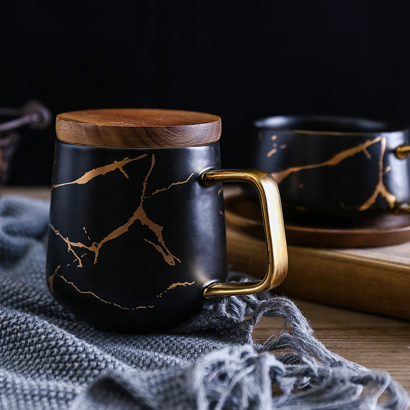 Coffee Mugs Marble Gold InlayCoffee Mugs Marble Gold Inlay - Premium  from SanTee Coffee and Tea Company  - Just $43.00! Shop now at SanTee Coffee and Tea Company 