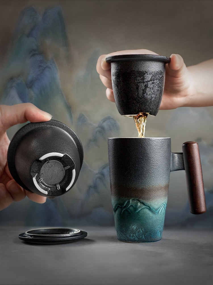 Retro Ceramic Coffee Mug SetRetro Ceramic Coffee Mug Set - Premium  from SanTee Coffee and Tea Company - Just $71! Shop now at SanTee Coffee and Tea Company 