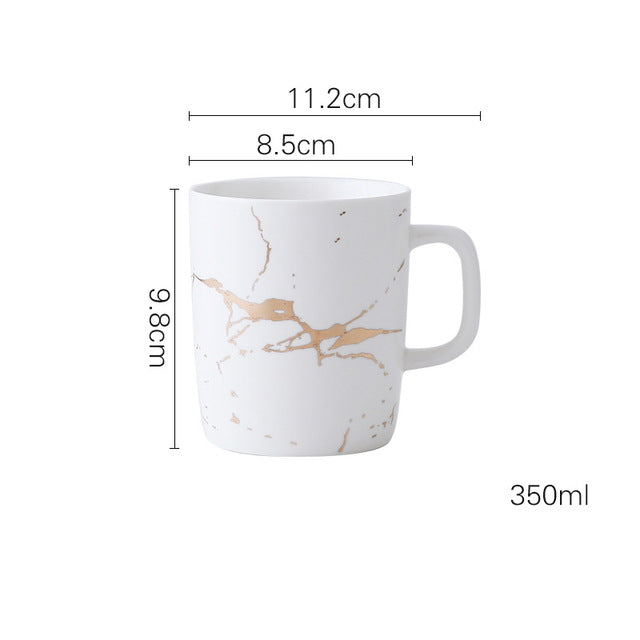 Coffee Mugs Marble Gold InlayCoffee Mugs Marble Gold Inlay - Premium  from SanTee Coffee and Tea Company  - Just $43.00! Shop now at SanTee Coffee and Tea Company 